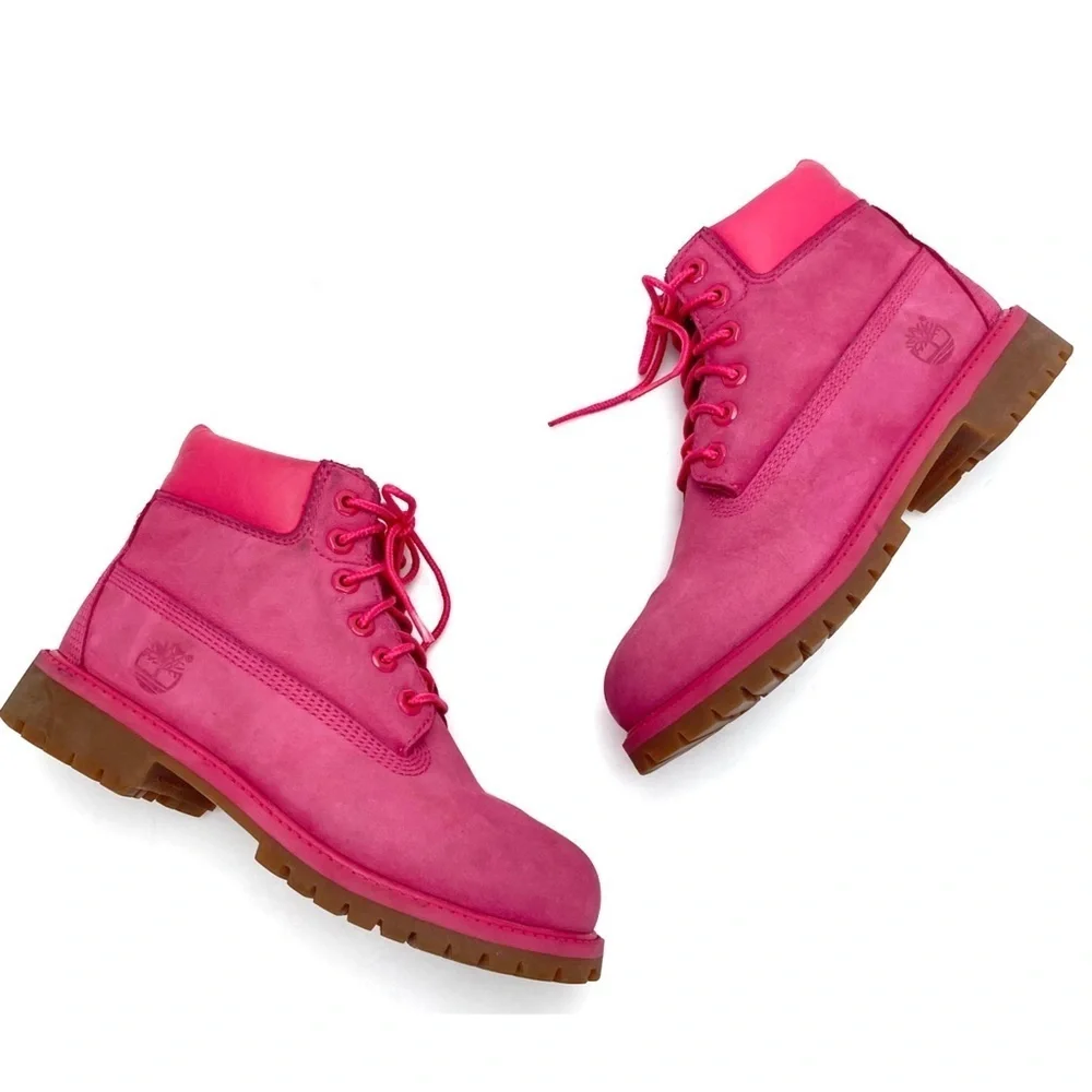 TIMBERLAND 6 inch Premium Waterproof Primalor 200-Gram Lace Up Boot in Pink